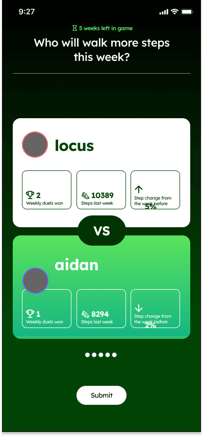 Head-to-head page
